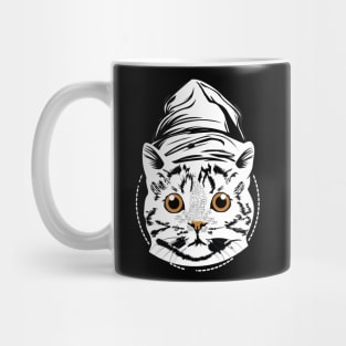 cat typography design Mug